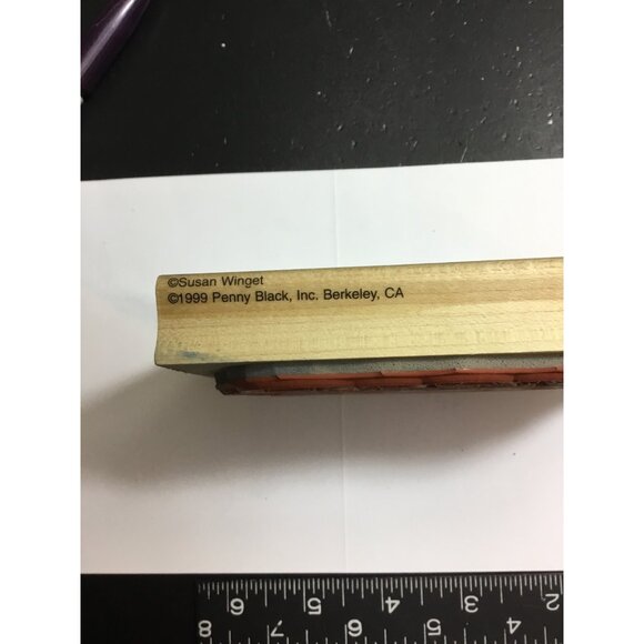 Penny Black Inc.Let It Snow Snowman Family Rubber Stamp By Susan Winget 1999 - Picture 3 of 4